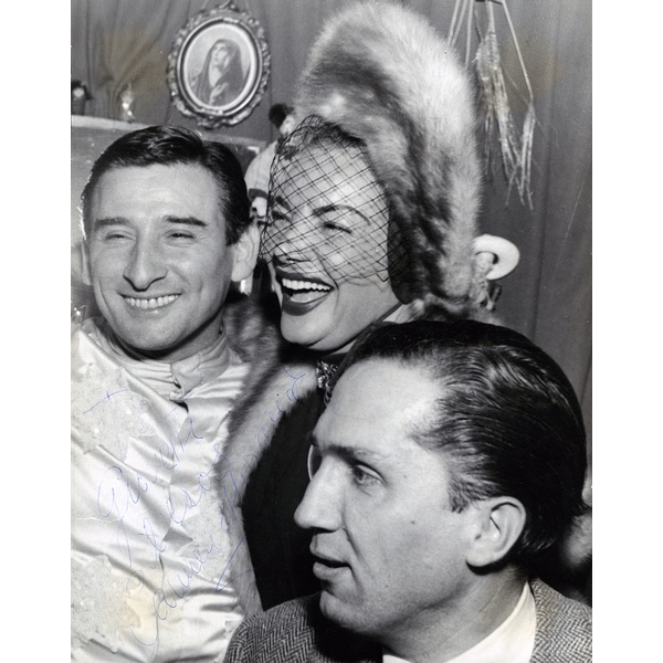 Carlo Giovetti con Renato Rascel e Carmen Miranda