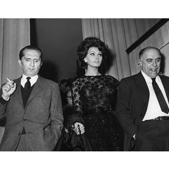 Carlo Giovetti con Sophia Loren