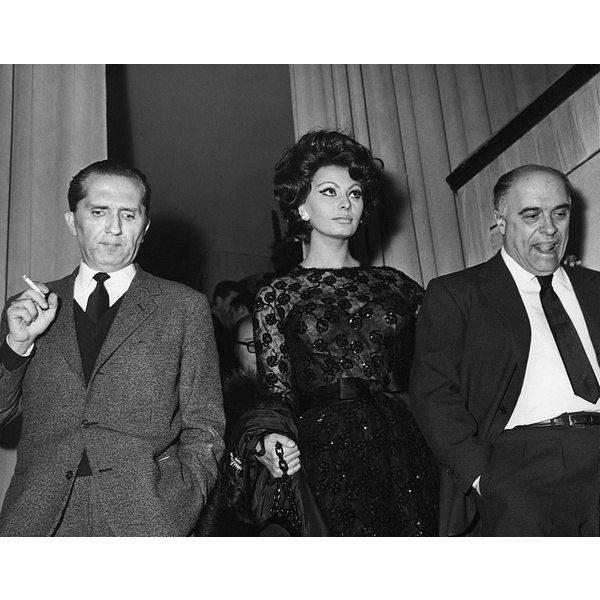 Carlo Giovetti con Sophia Loren
